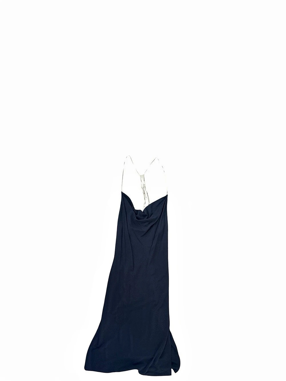 BCBGMAXAZRIA Cowl Neck Mini Dress in Blue Size Medium Like New
